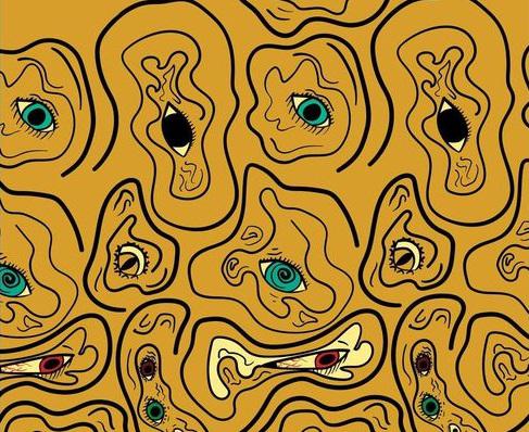 لوحة غلاف كتاب 'أطلال' لسامر أبو هوّاش