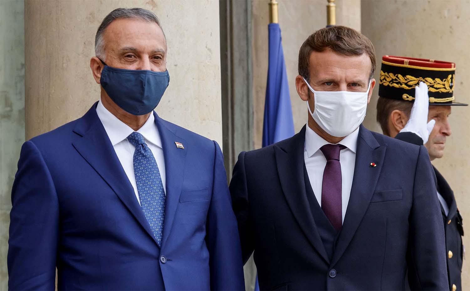 Macron hosted the meeting with Kadhimi in Paris, which followed the French leader's own trip to Iraq in September