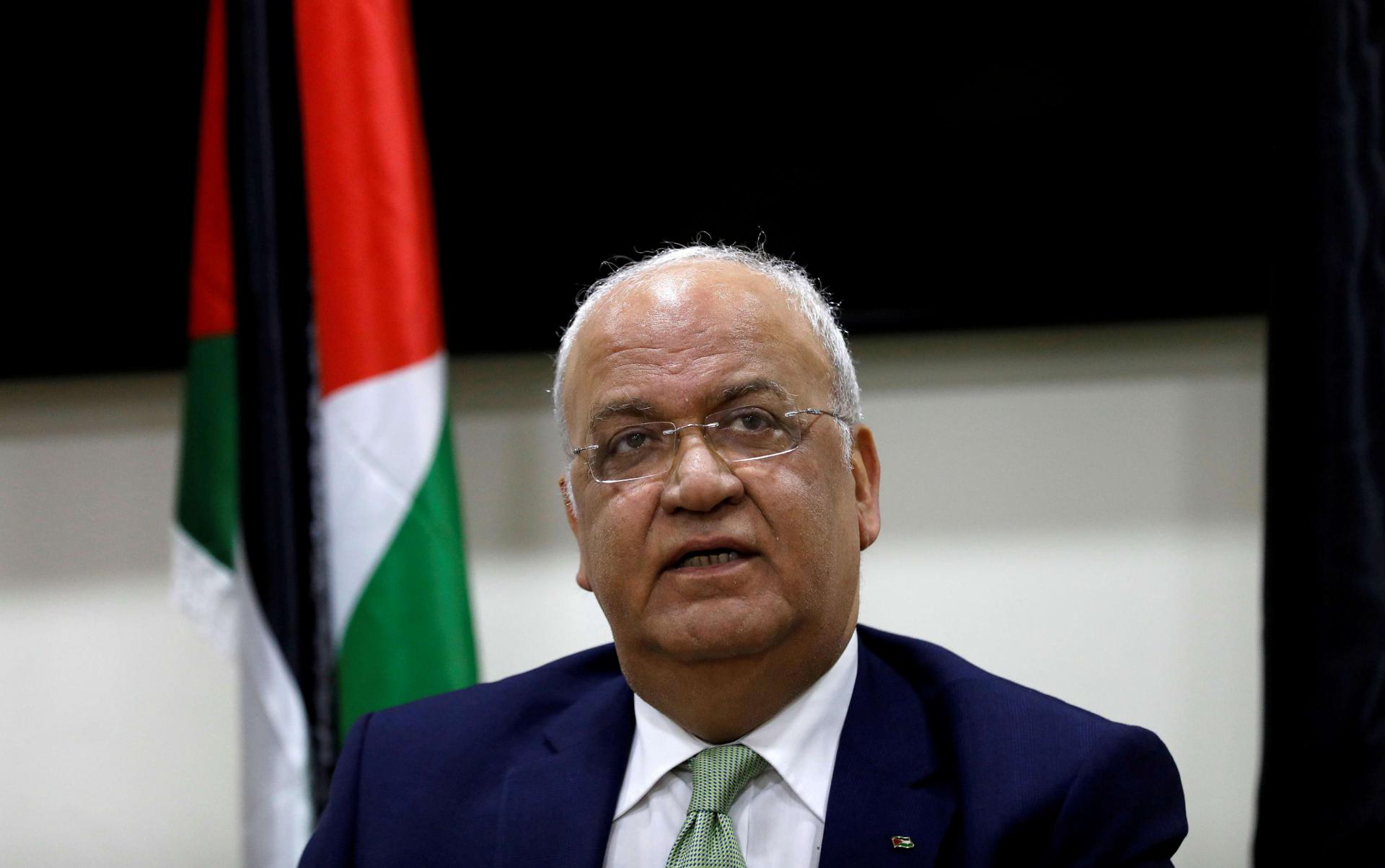 أمين سر منظمة التحرير الفلسطينية صائب عريقات