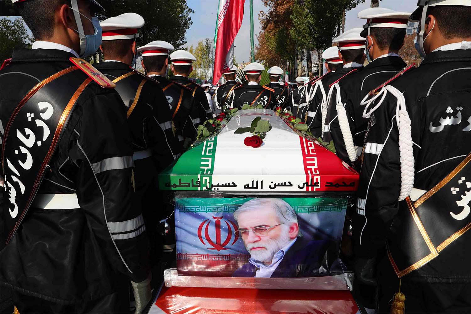 Iran began Fakhrizadeh's burial in a cemetery in northern Tehran 
