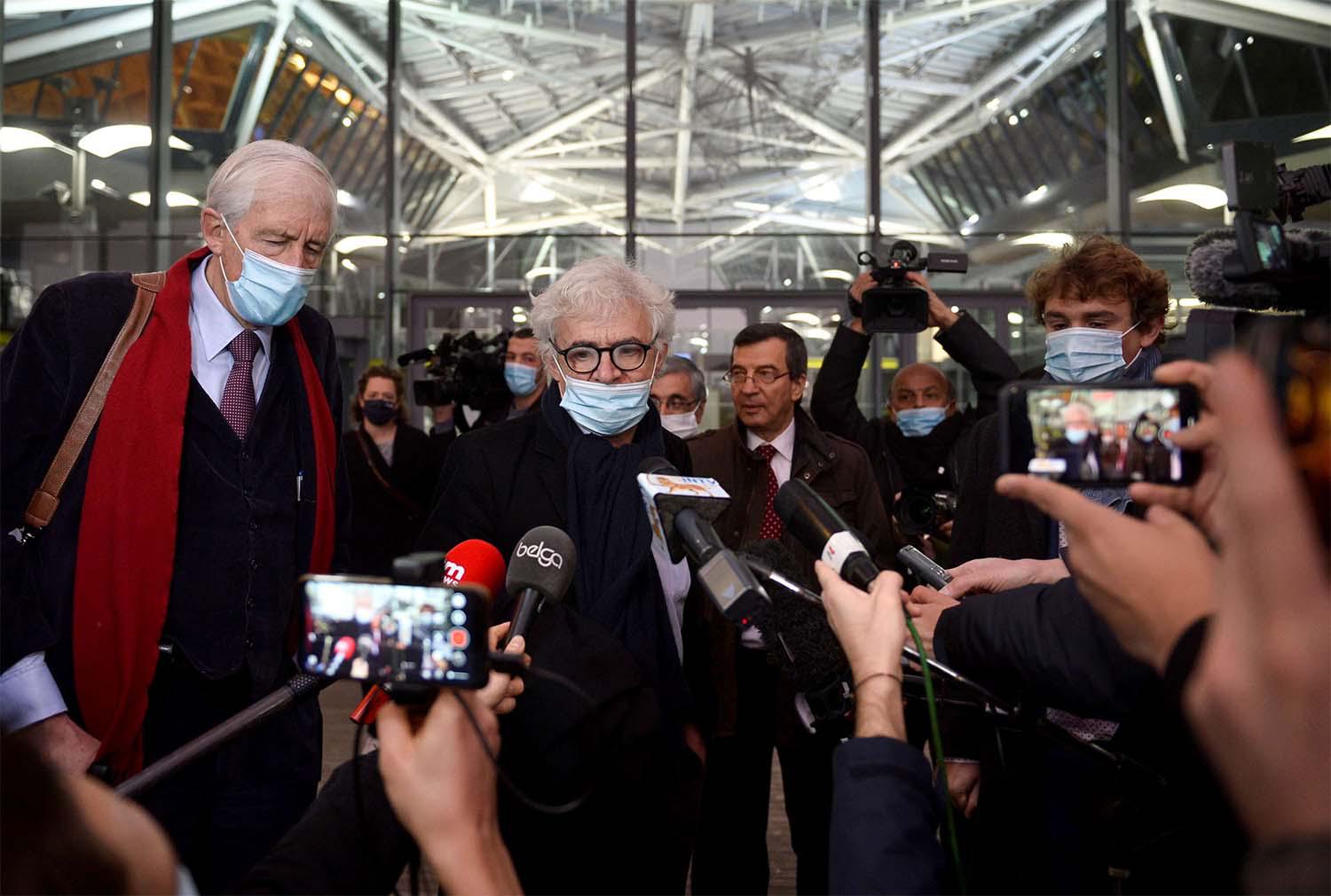 Lawyers Georges-Henri Beauthier and William Bourdon, representing The National Council Of Resistance Of Iran