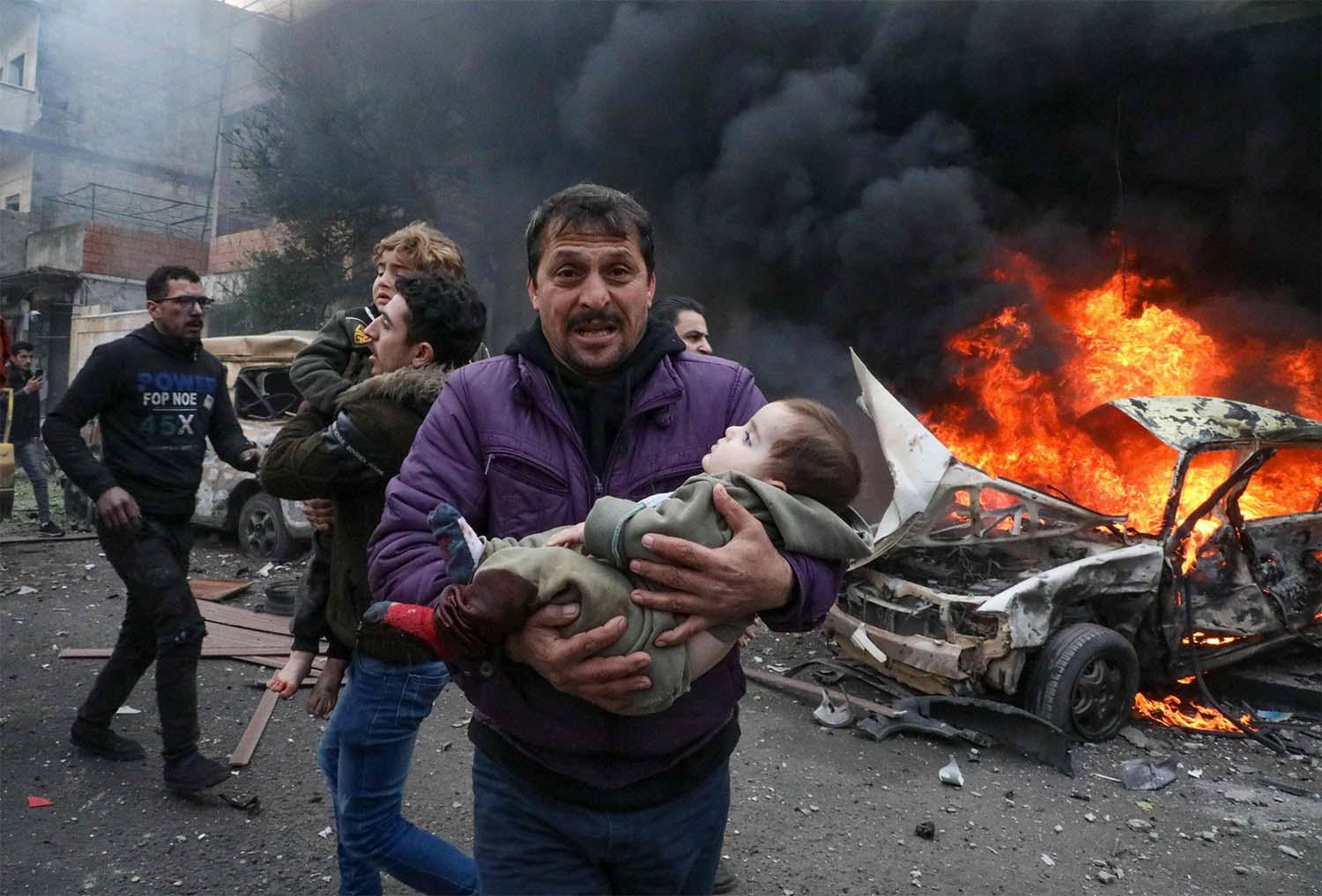 Six civilians, including one child, killed in Azaz bomb attack