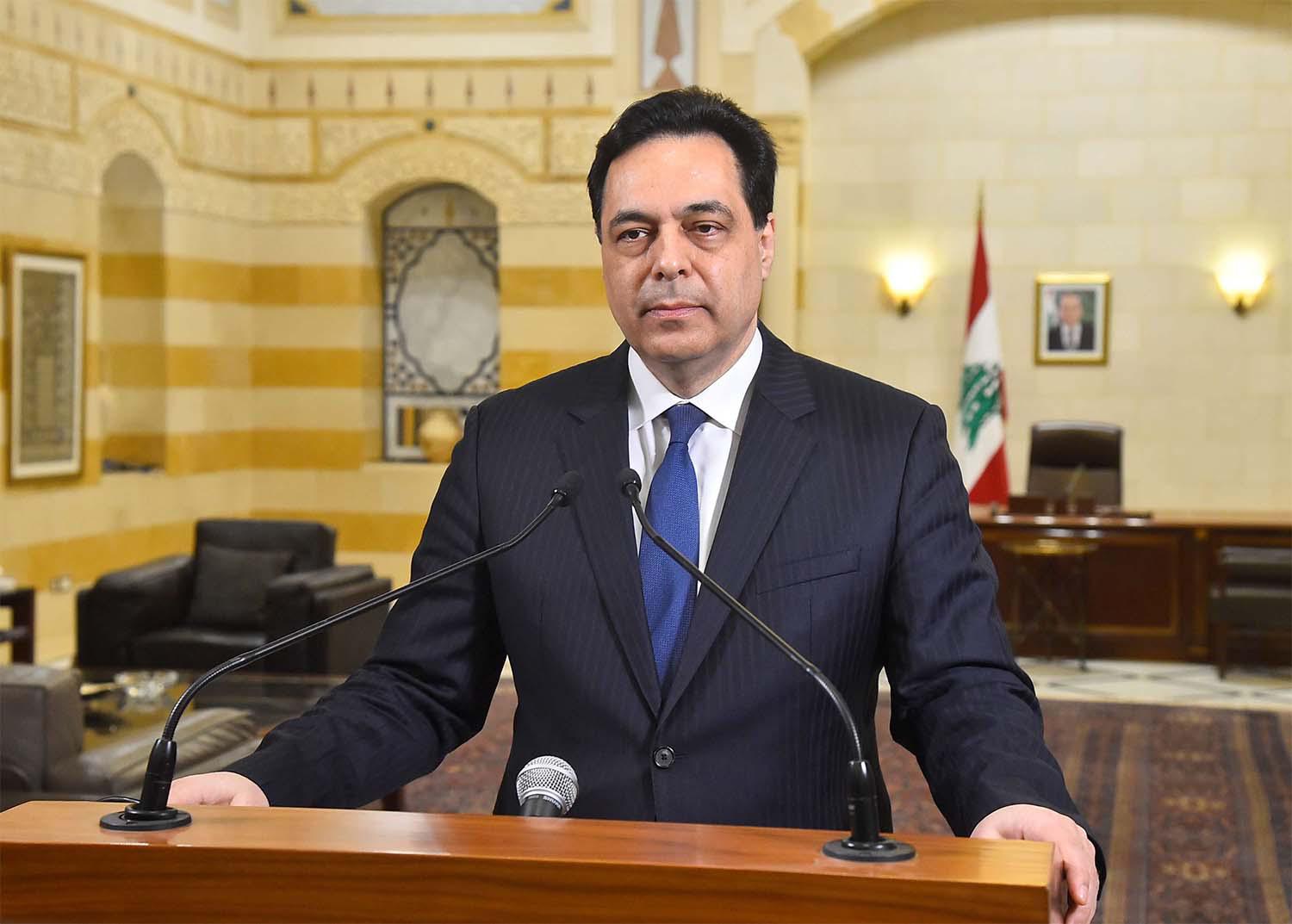 Diab's cabinet has served in a caretaker capacity since quitting last August 
