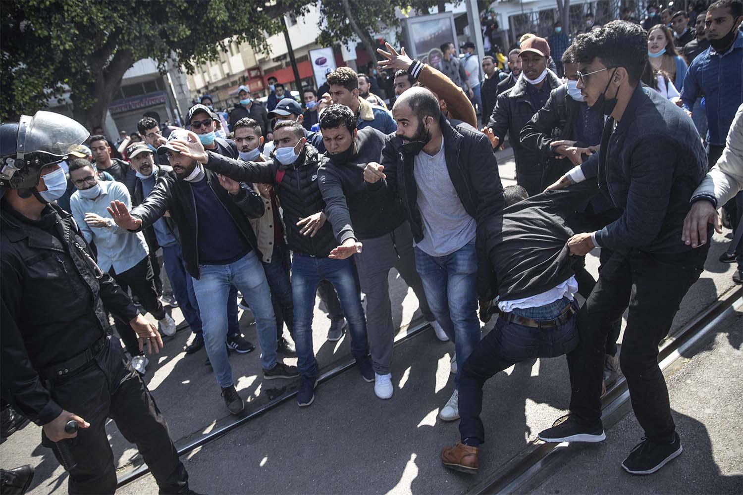 Authorities have banned the protest due to coronavirus restrictions on large gatherings