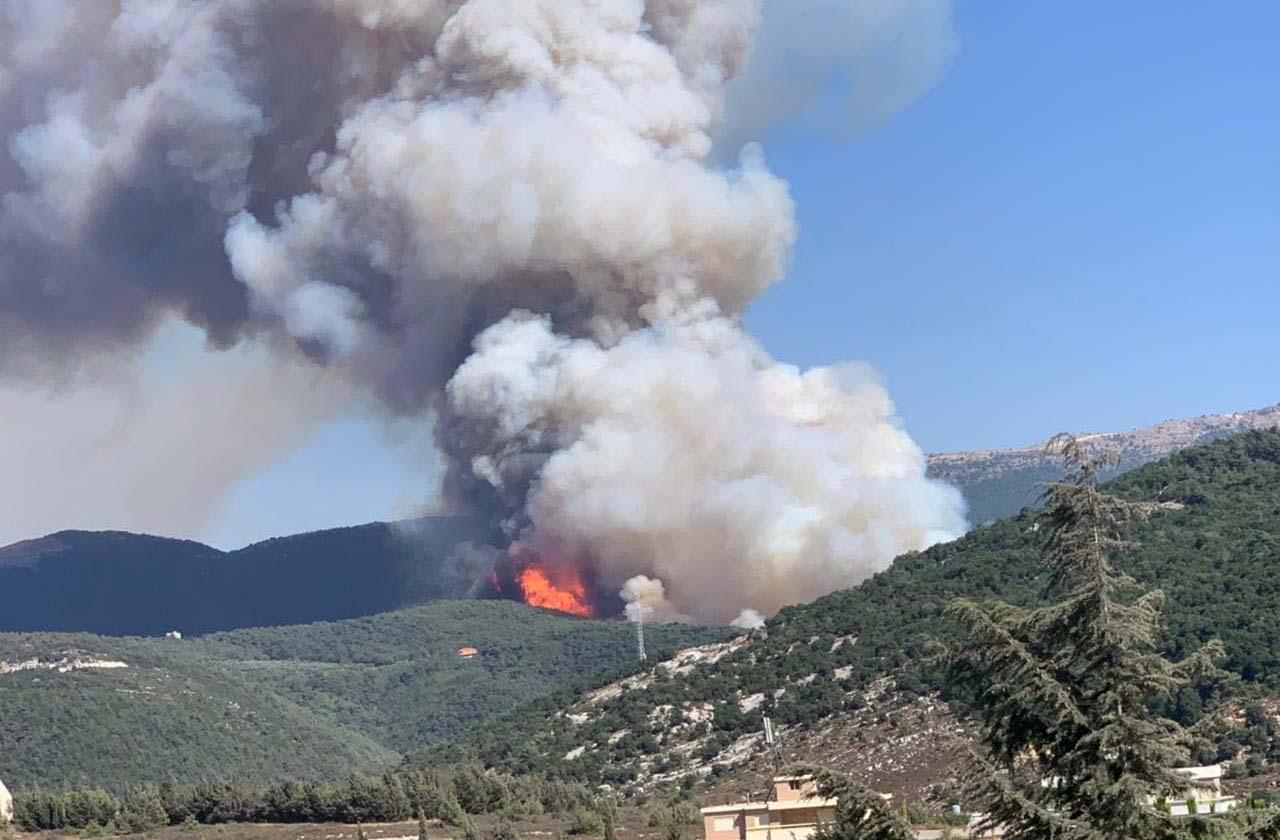 The fire spread over the distance of 7 kilometers and was 2 kilometers wide