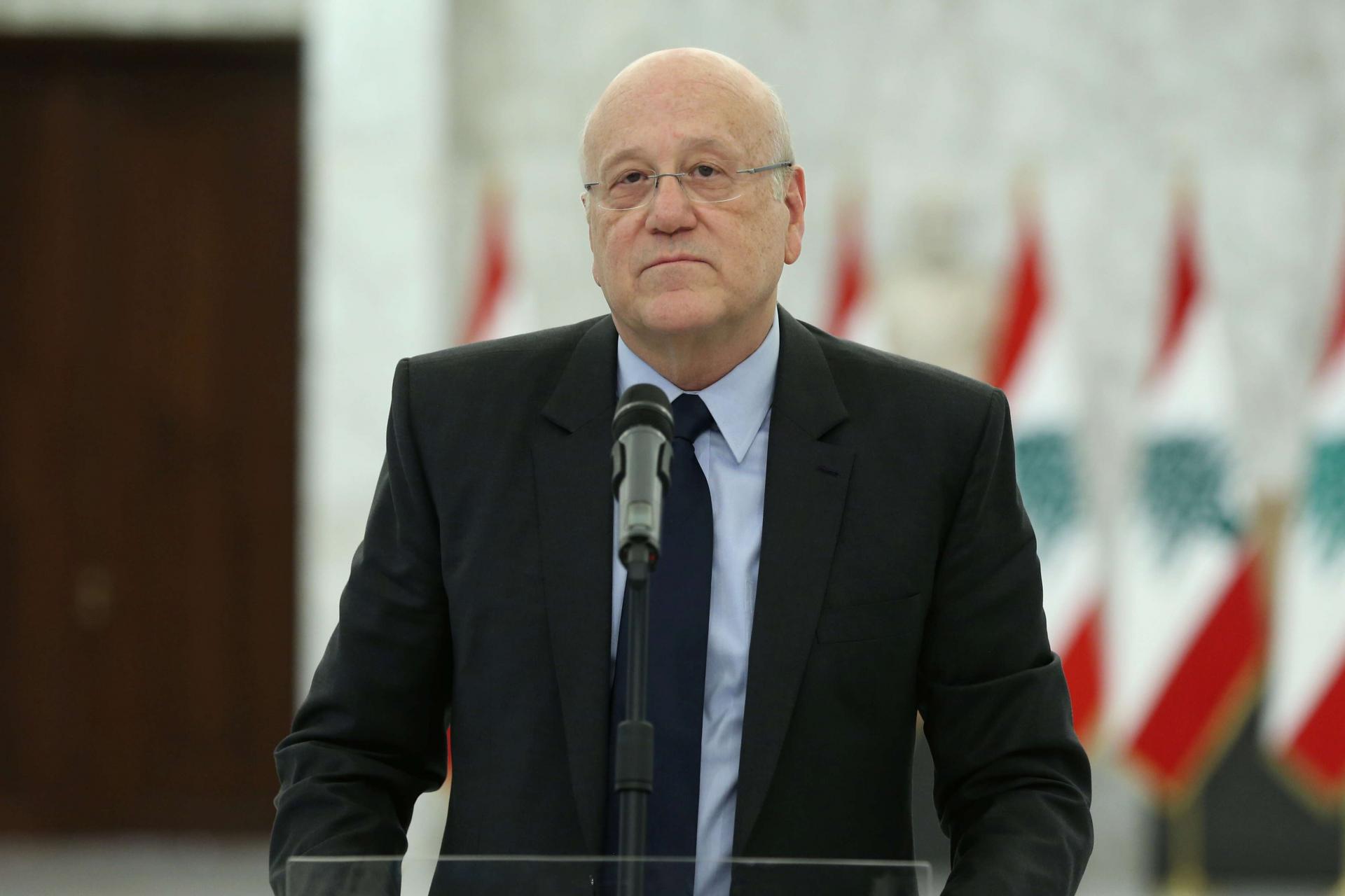 رئيس وزراء لبنان المكلف نجيب ميقاتي 