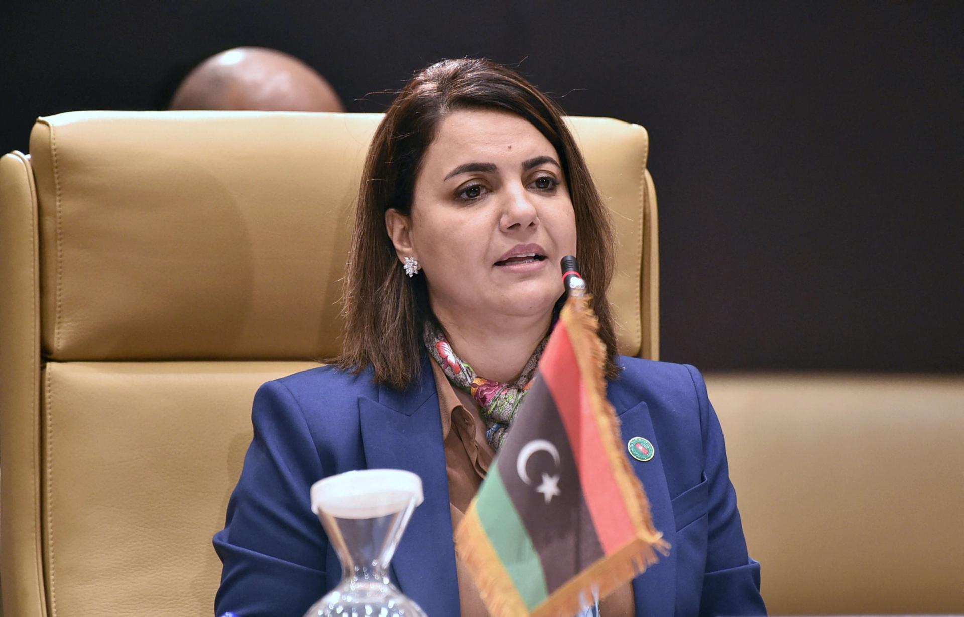 وزيرة الخارجية الليبية نجلاء المنقوش