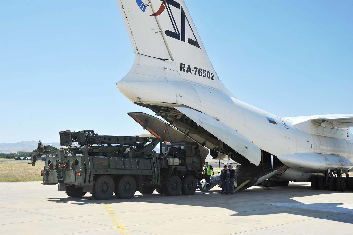 Washington says the S-400s pose a threat to its F-35 fighter jets 