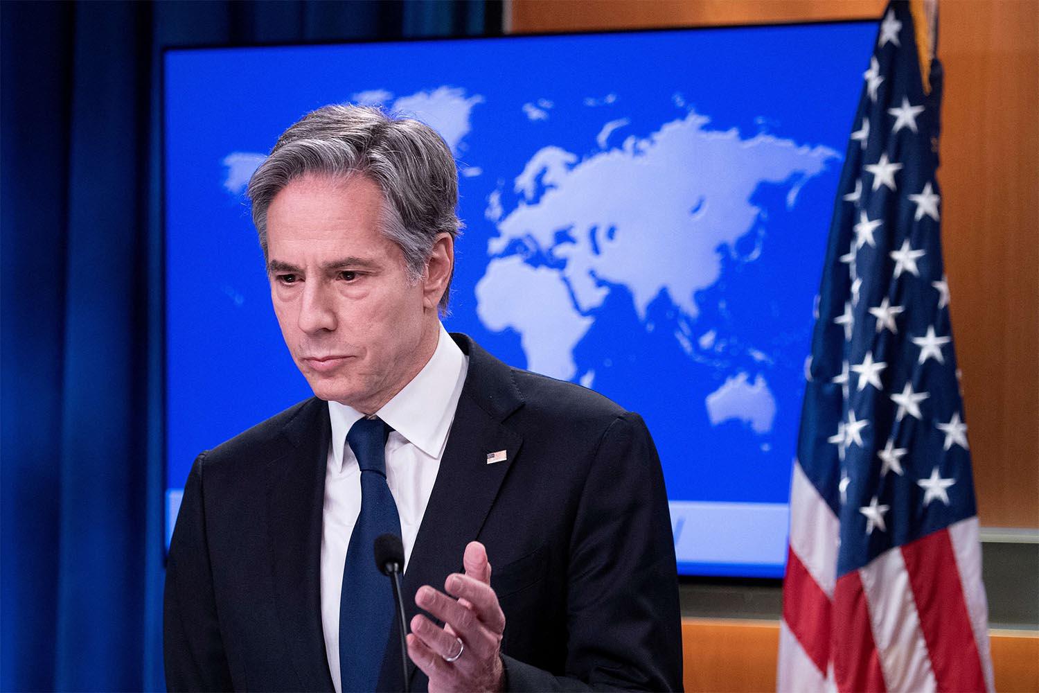 US Secretary of State Antony Blinken 