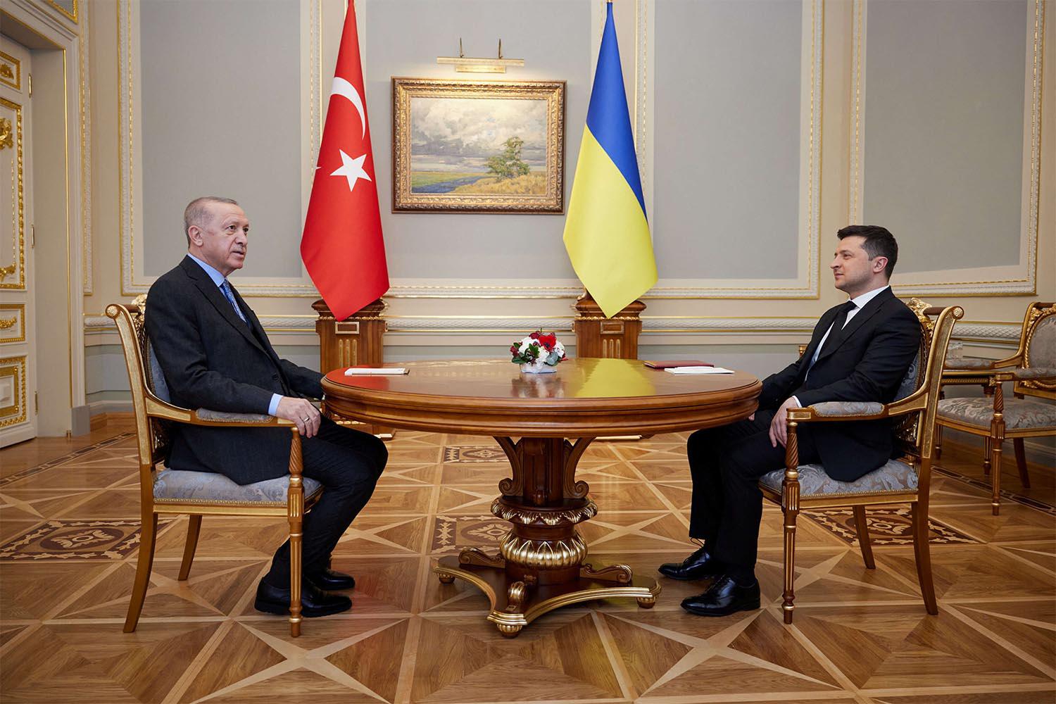 Erdogan met Ukrainian counterpart Volodymyr Zelenskiy in Kyiv 
