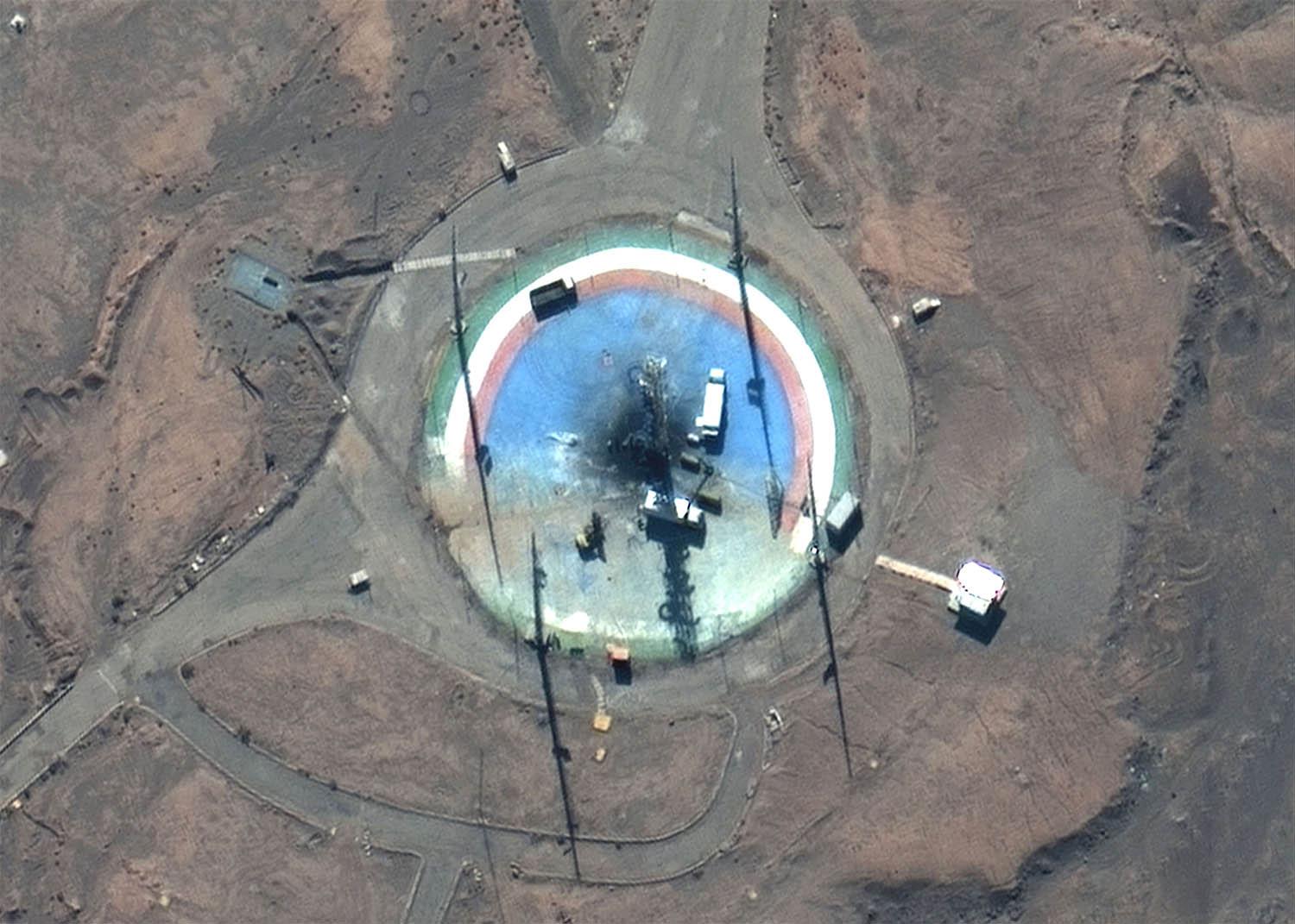 Launch pad at Iran's Imam Khomeini Spaceport