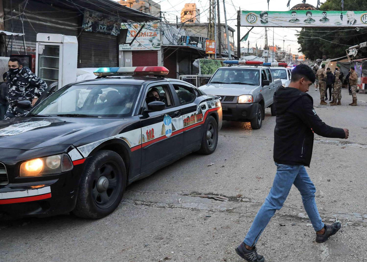 Lebanon's police patrolling Beirut suburb