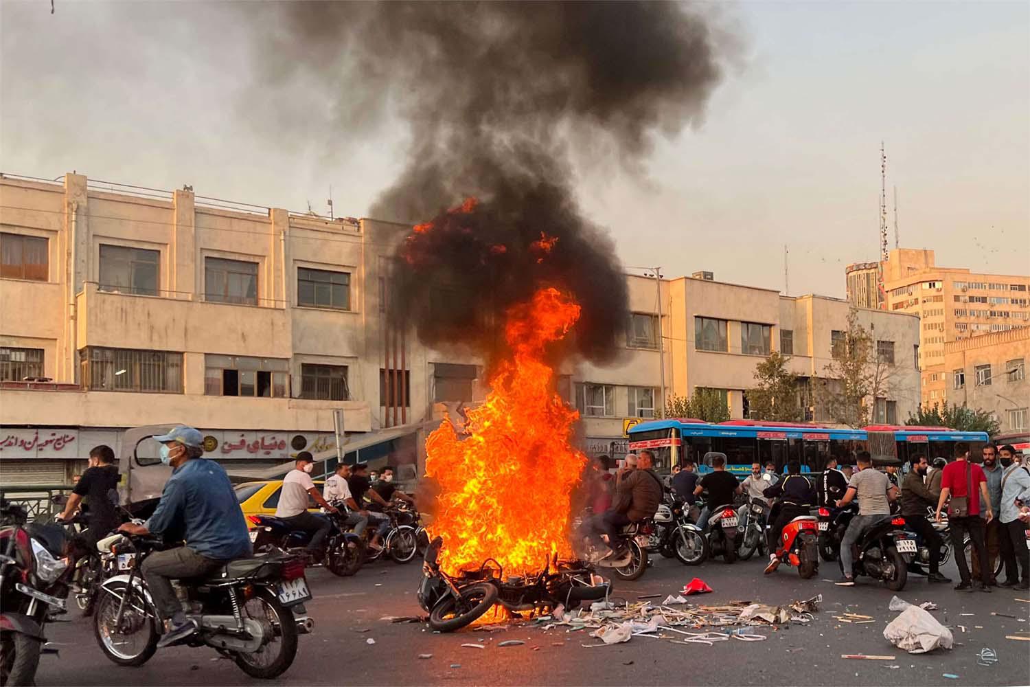 Protests persist across Iran