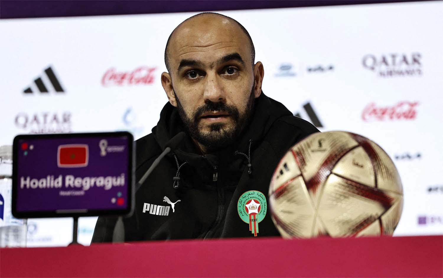 Morocco's coach Walid Regragui