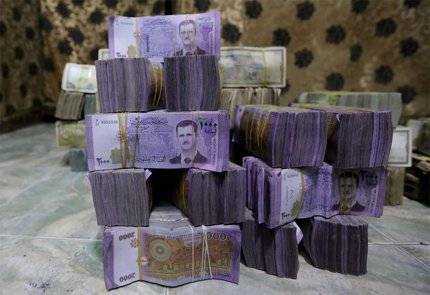 The Syrian pound had traded at 47 to the dollar before anti-Assad protests in March 2011