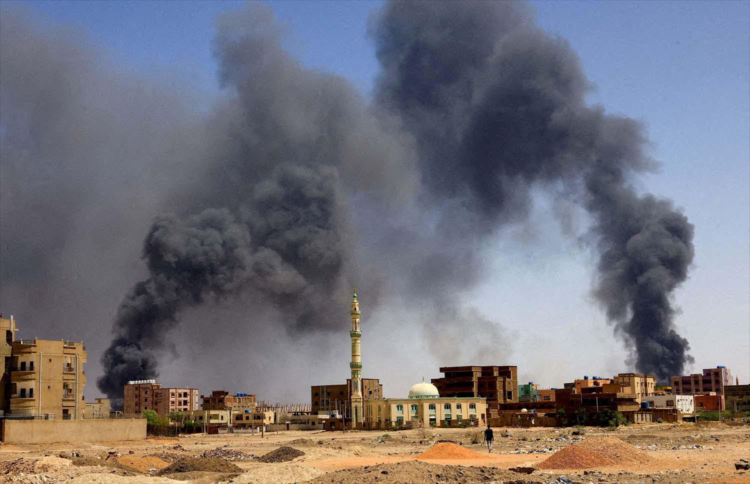 The army aircraft carried out air strikes in Bahri 