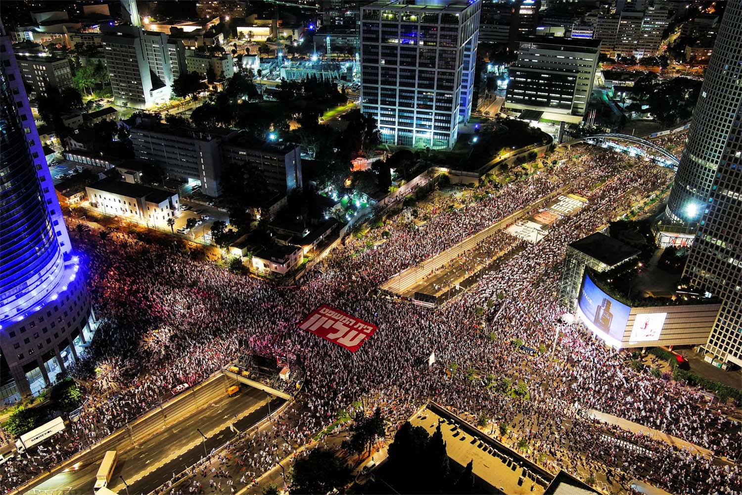 A huge protest