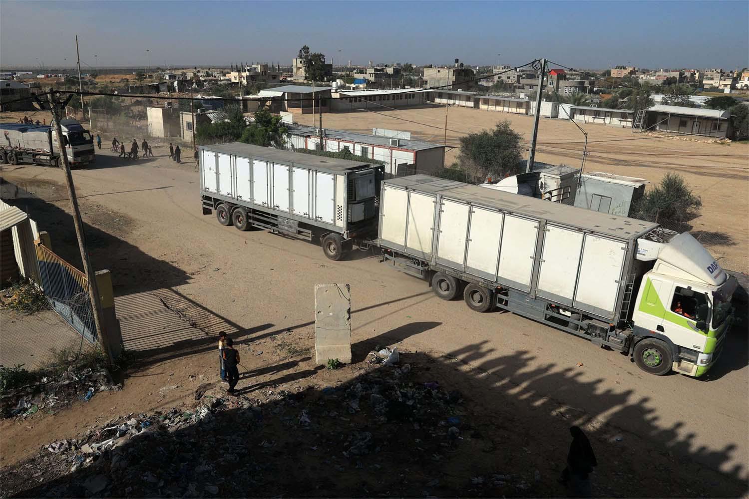 Aid trucks