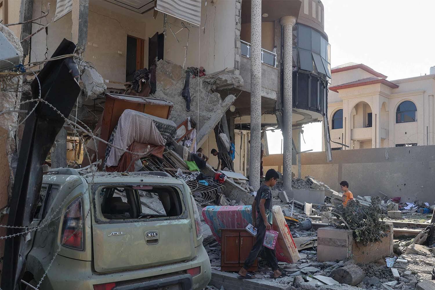 Israeli forces have razed much of Gaza
