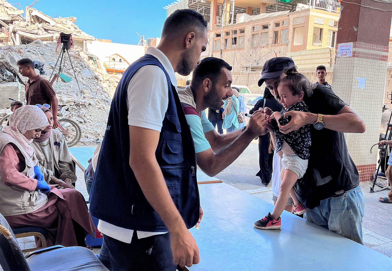 Polio vaccination targets surpassed for Gaza's children