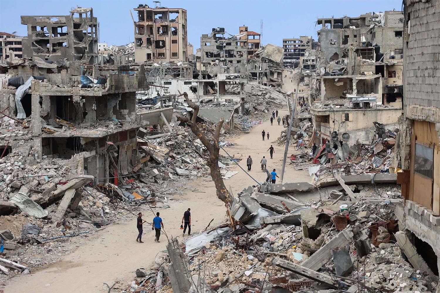 Gaza reduced to rubble 