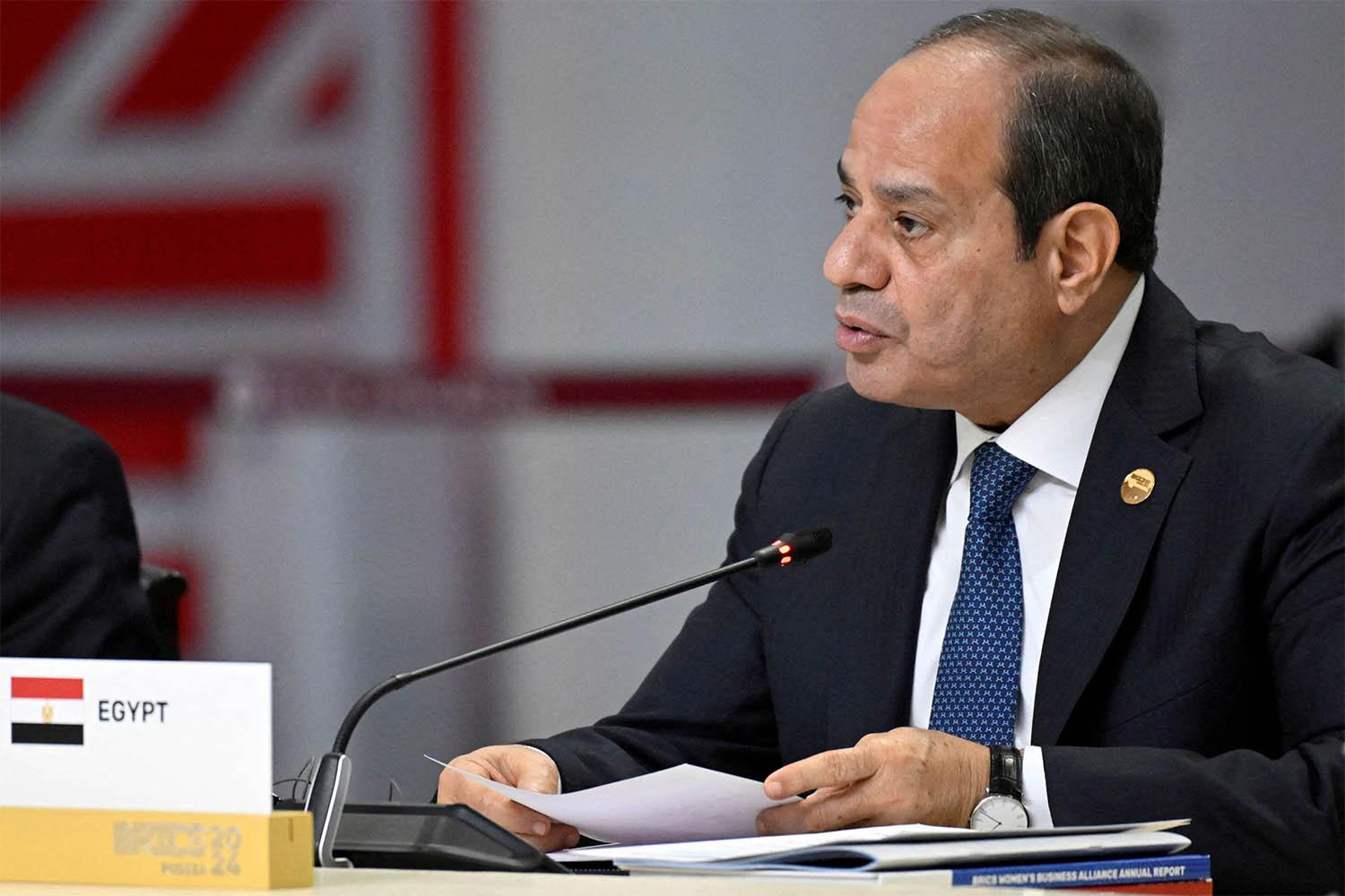 Egyptian President Abdel Fattah al-Sisi