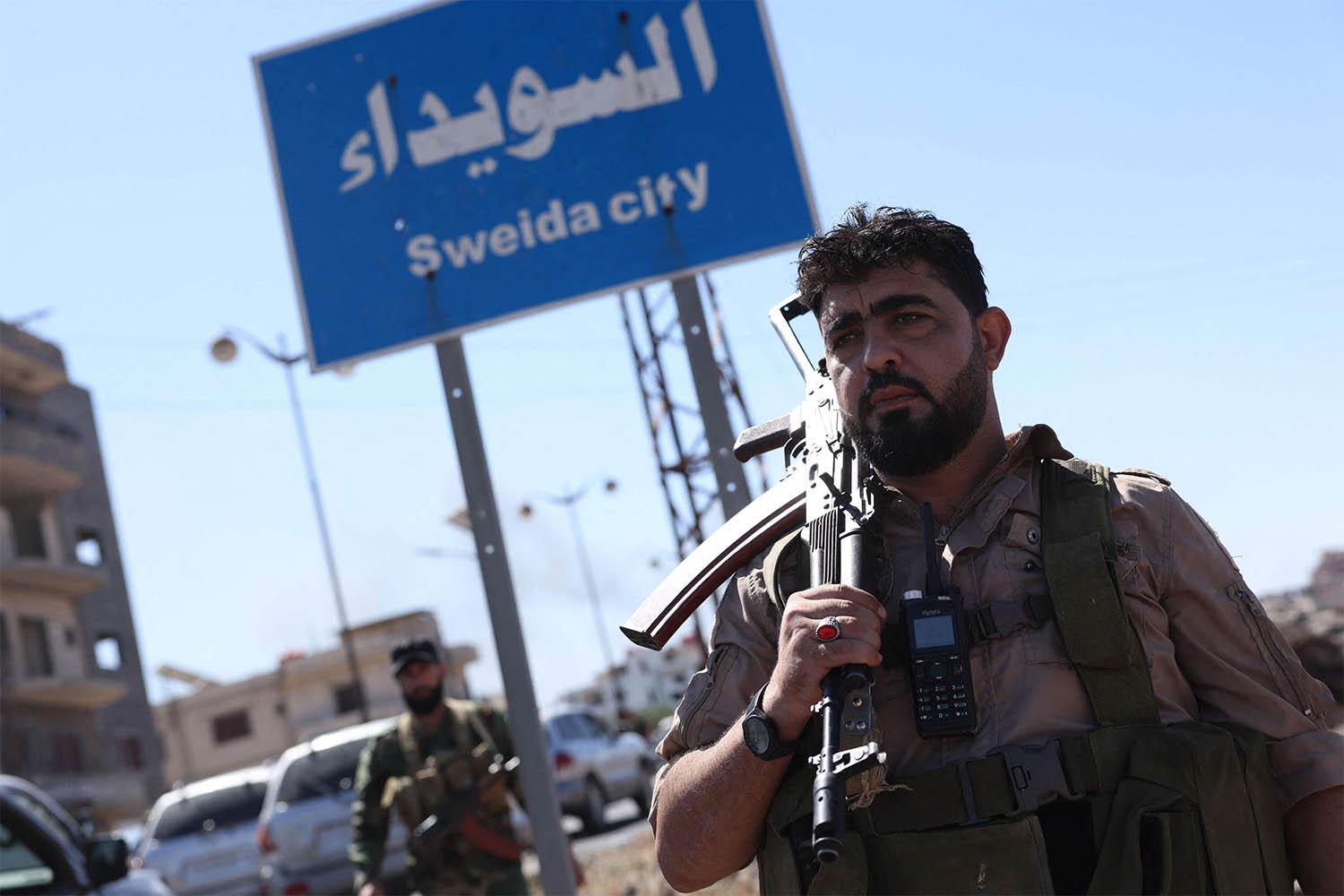 Deployed two days after clashes between Bedouin tribes and Druze fighters