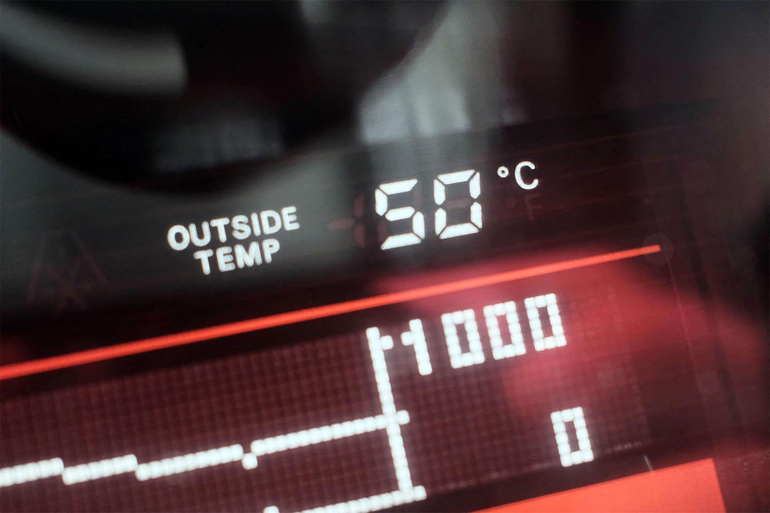 Outside temperature