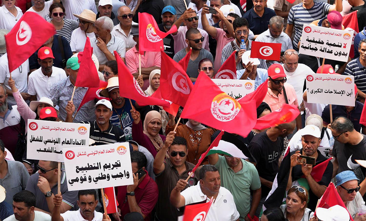 UGTT Secretary-General called on authorities to release political prisoners and provide fair trials