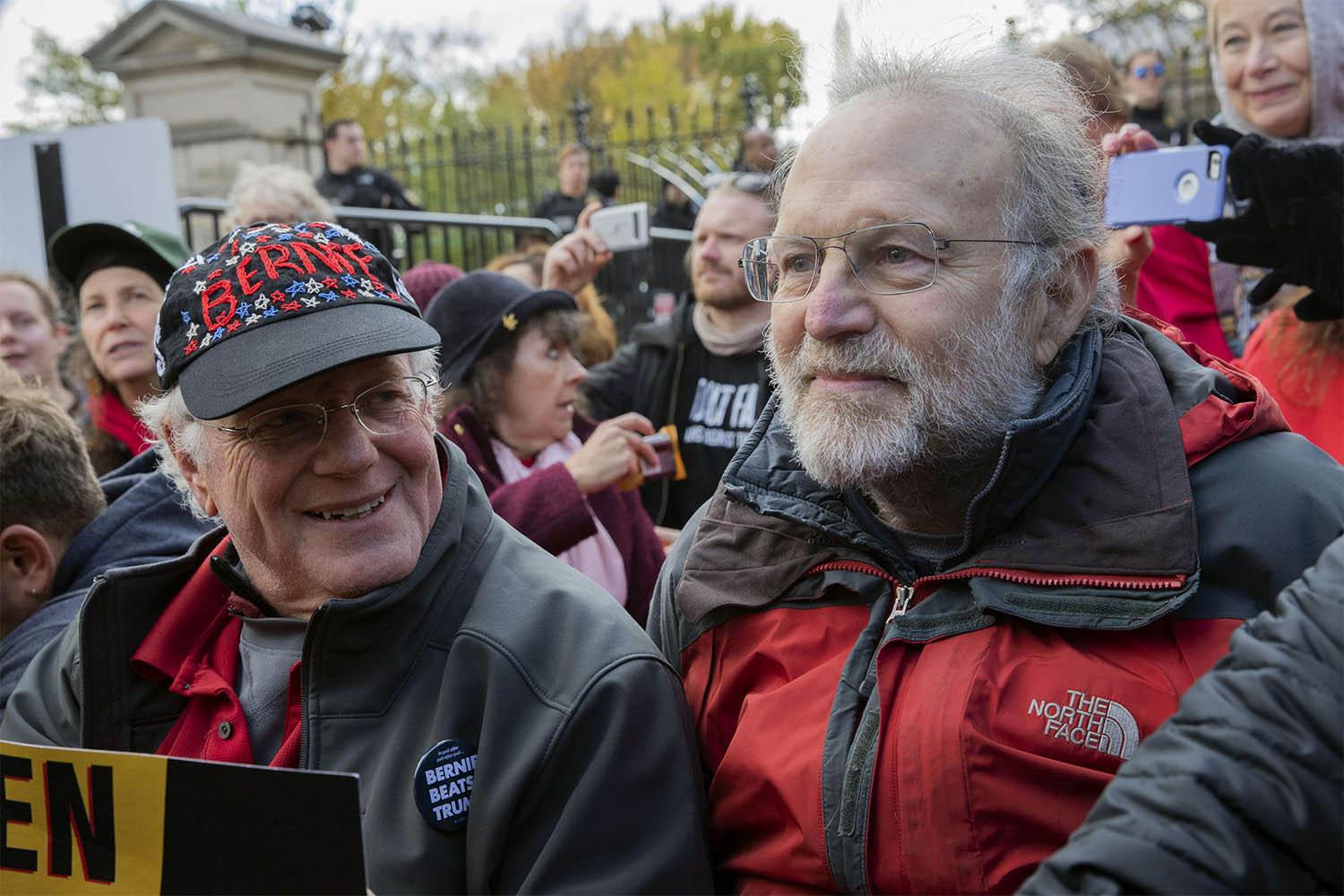 Ben Cohen, left, and Jerry Greenfield, co-founders of Ben & Jerry's ice cream
