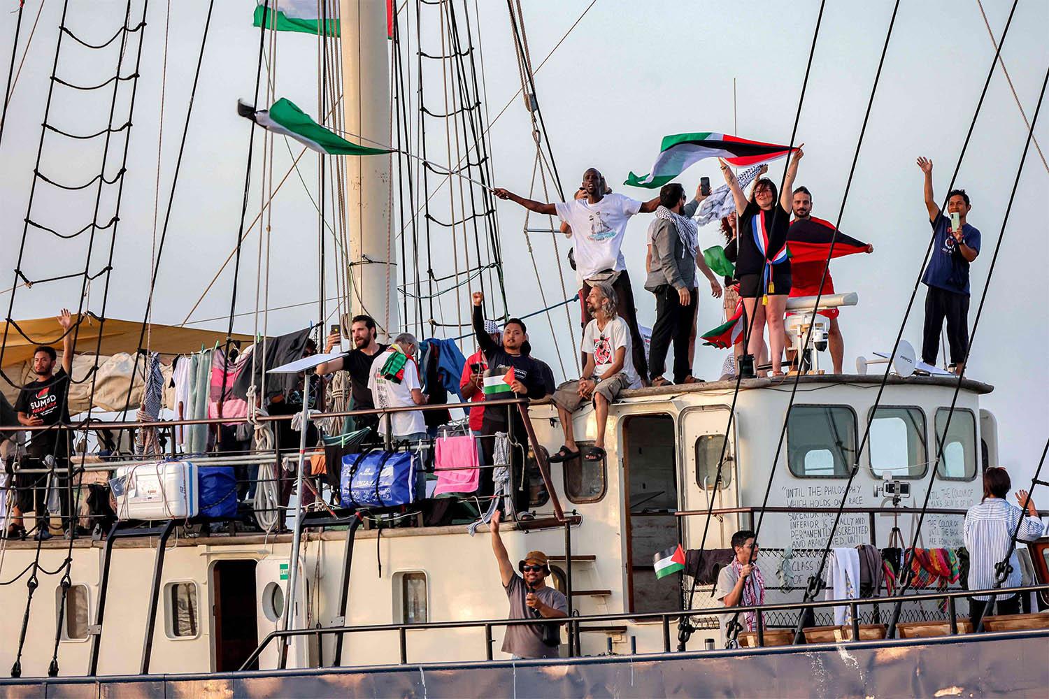 Spain has also decided to send a military warship to protect the flotilla