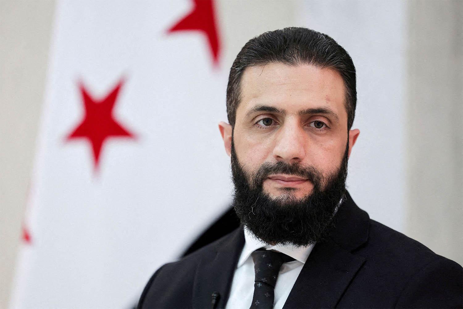 Syrian President Ahmed al-Sharaa 