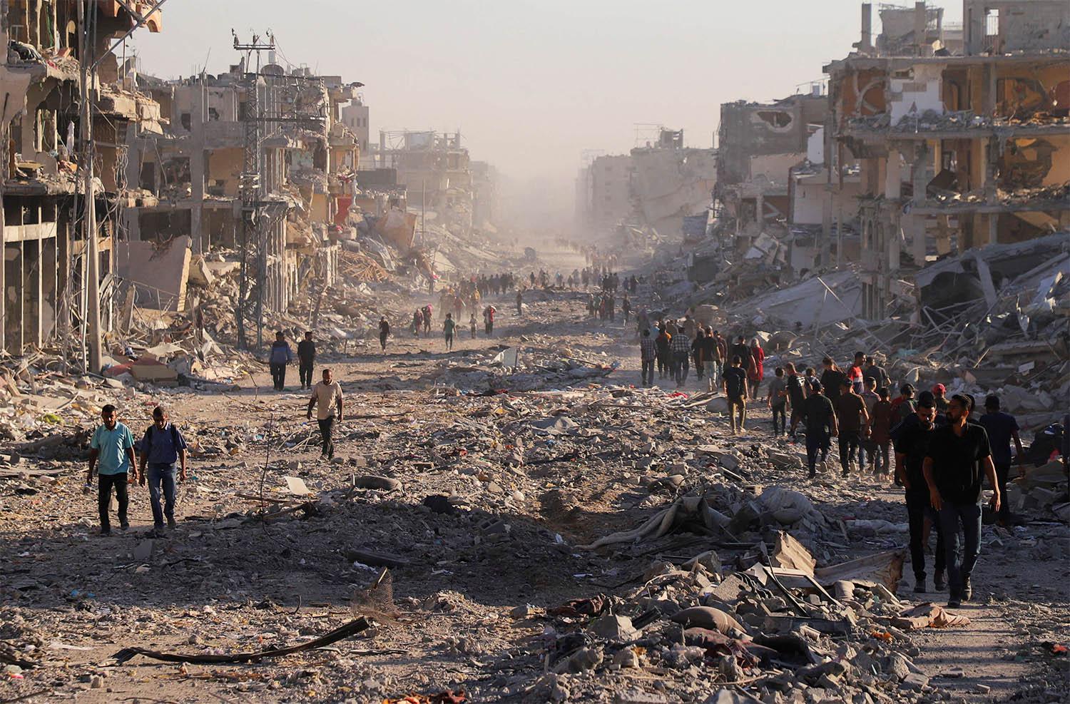 Gaza in ruins