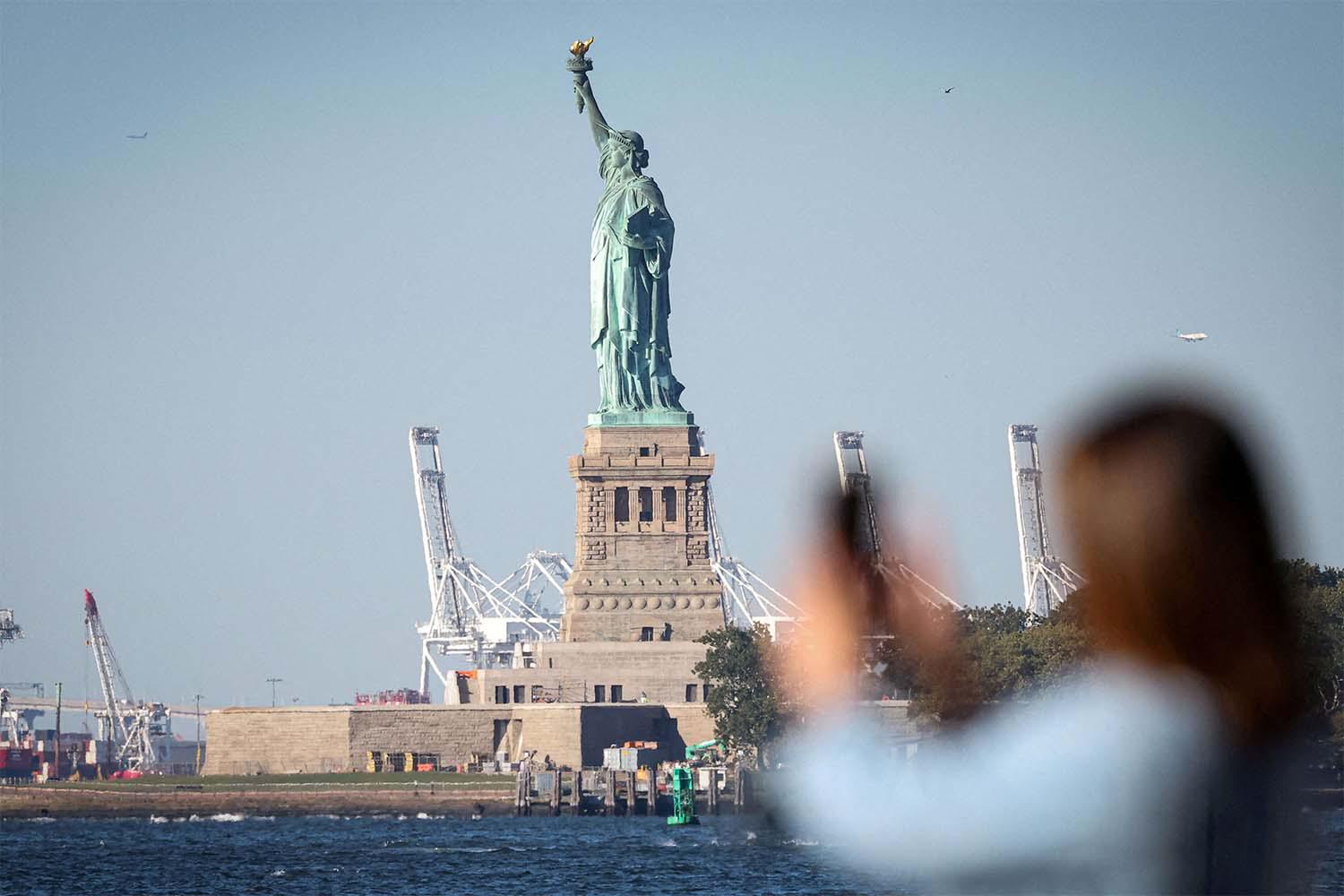 The Statue of Liberty in New York