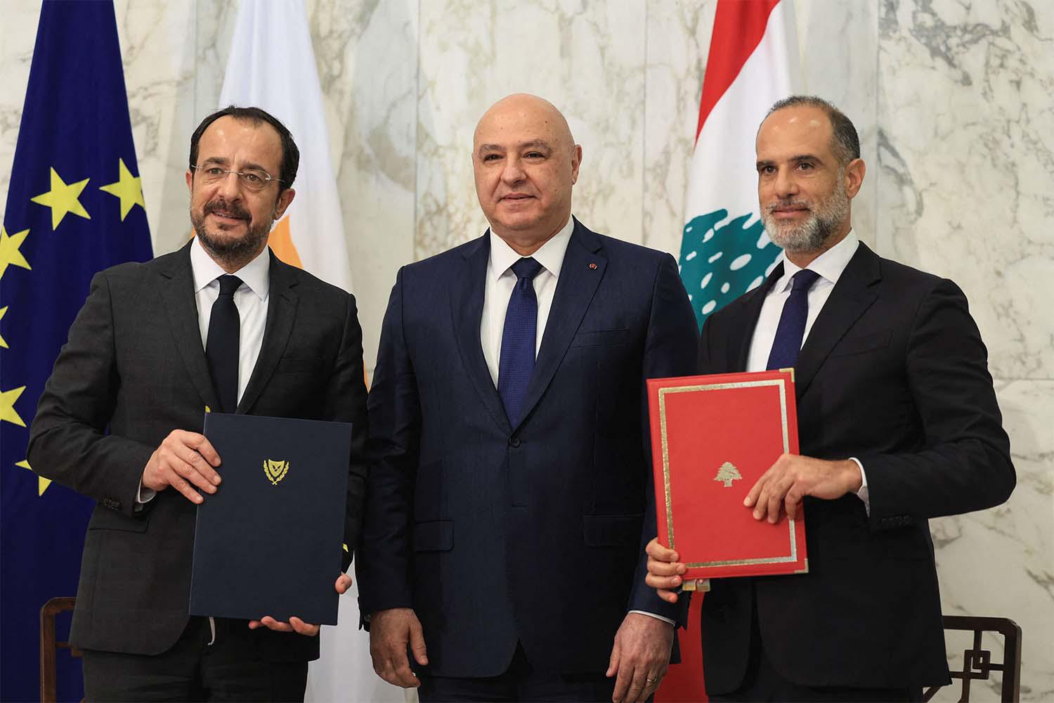 The deal was signed by Lebanese President Joseph Aoun and Cypriot President Nikos Christodoulides