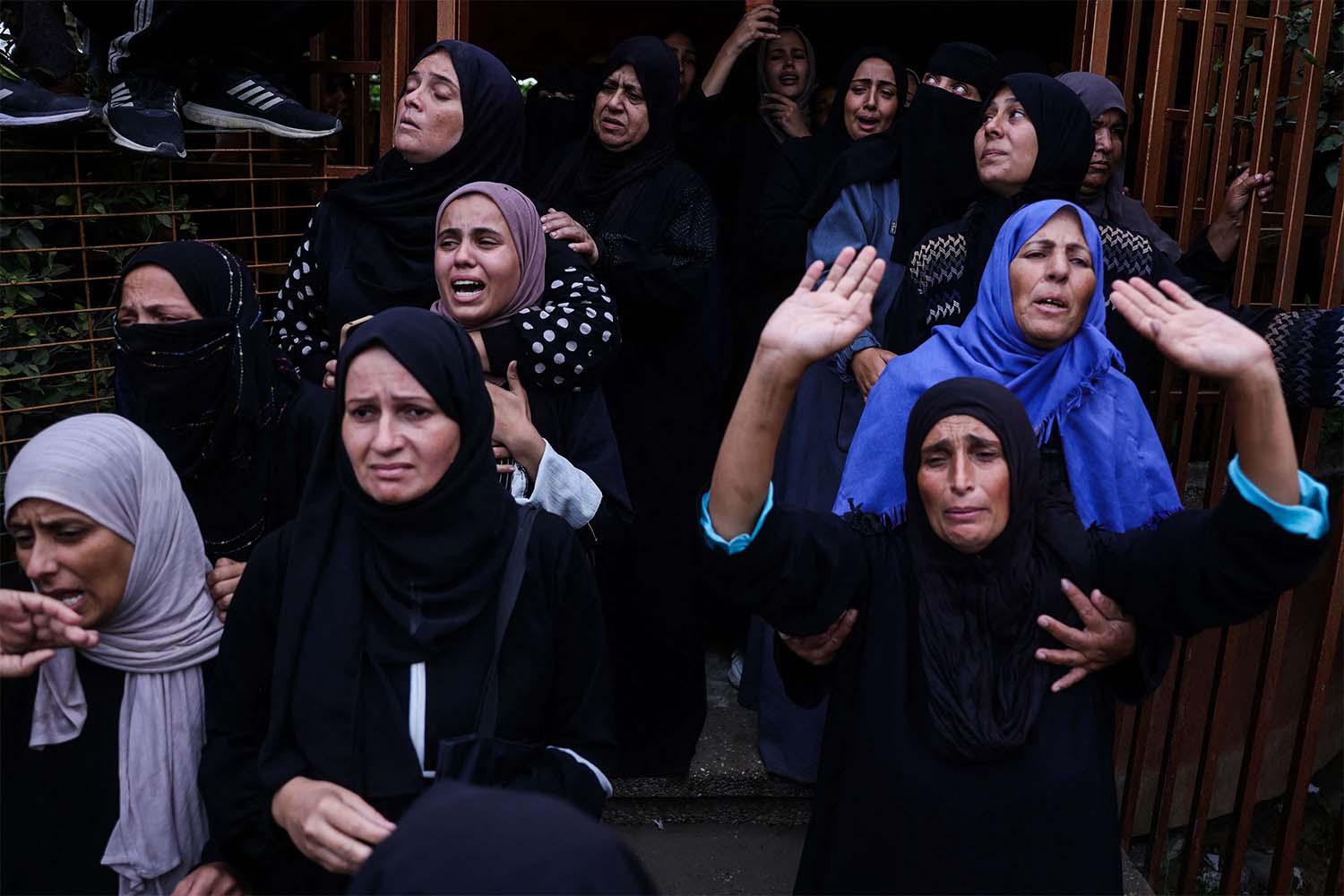Palestinian local health authorities said two people were killed by Israeli fire in two separate incidents in Shejaia suburb and Beit Lahiya 