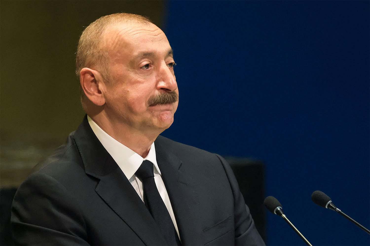 Azerbaijan's President Ilham Aliyev 