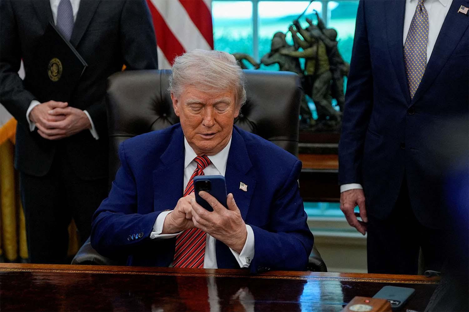 Trump said the call was 'very good'