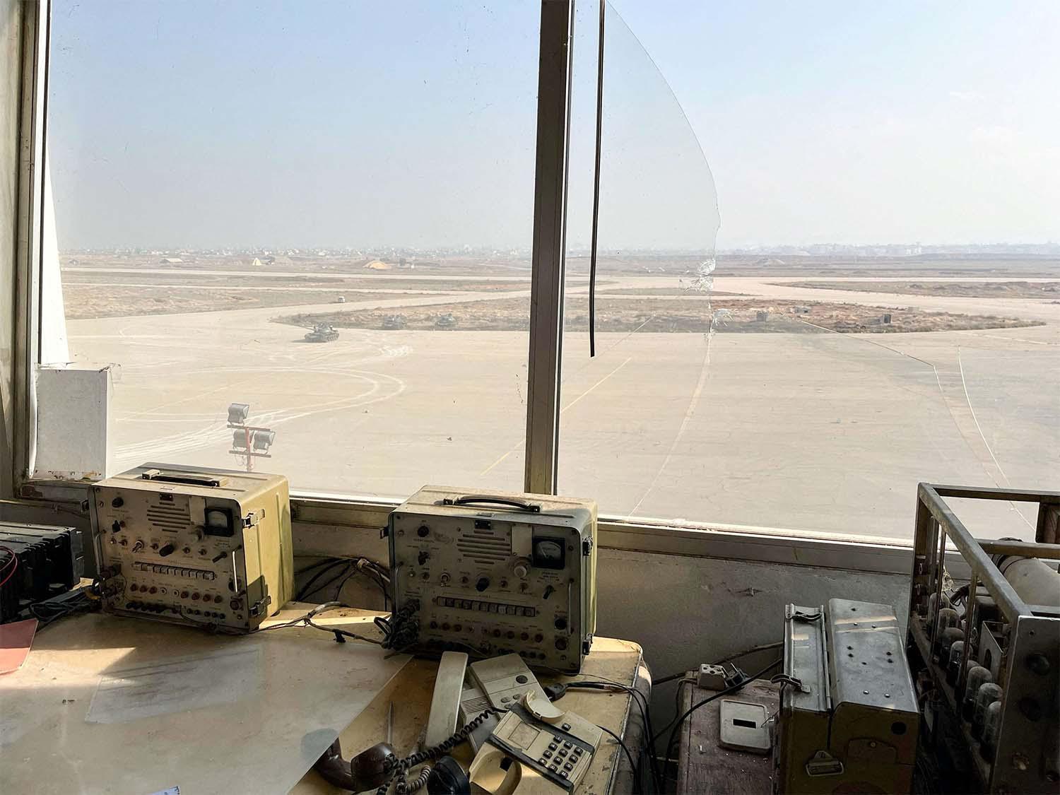 Mezzeh military airport in Damascus