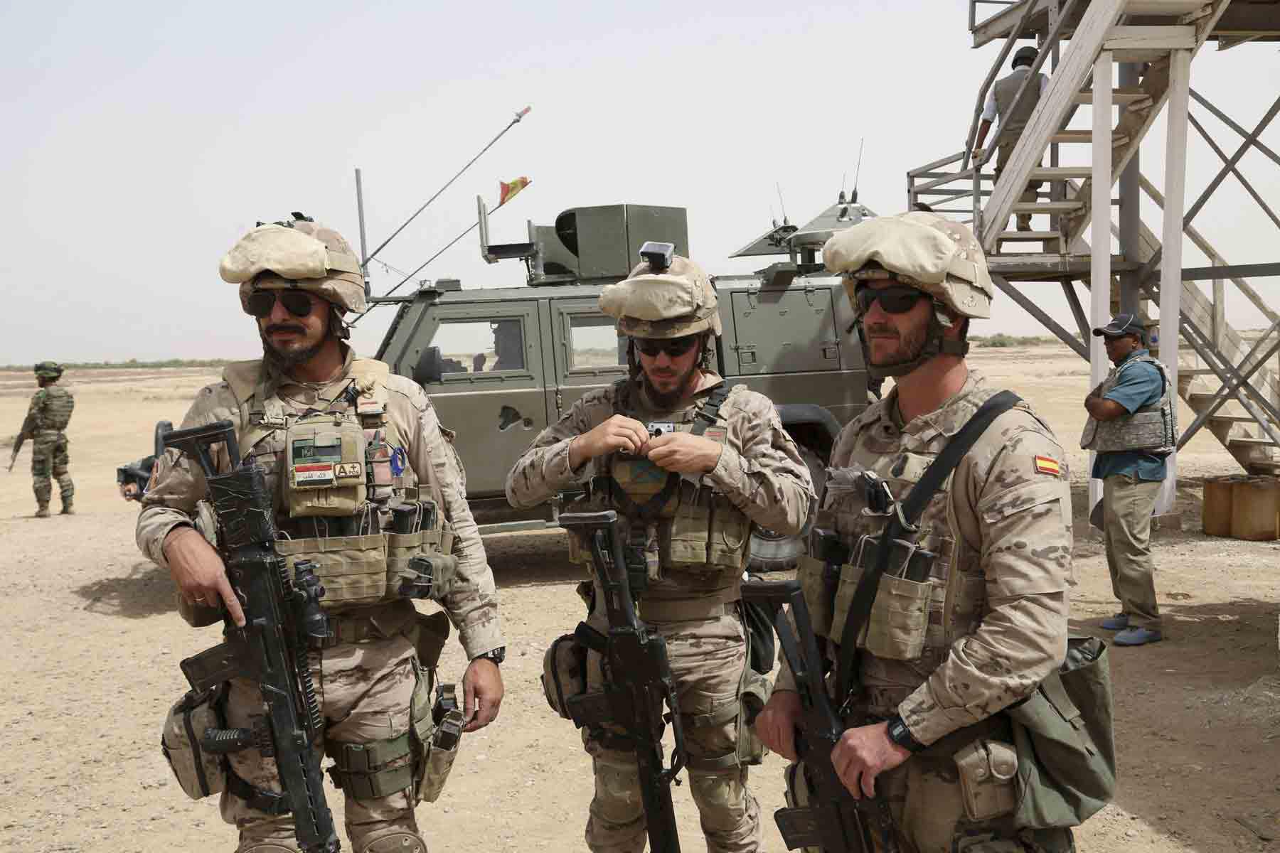 Around 300 Spanish troops are deployed in Iraq