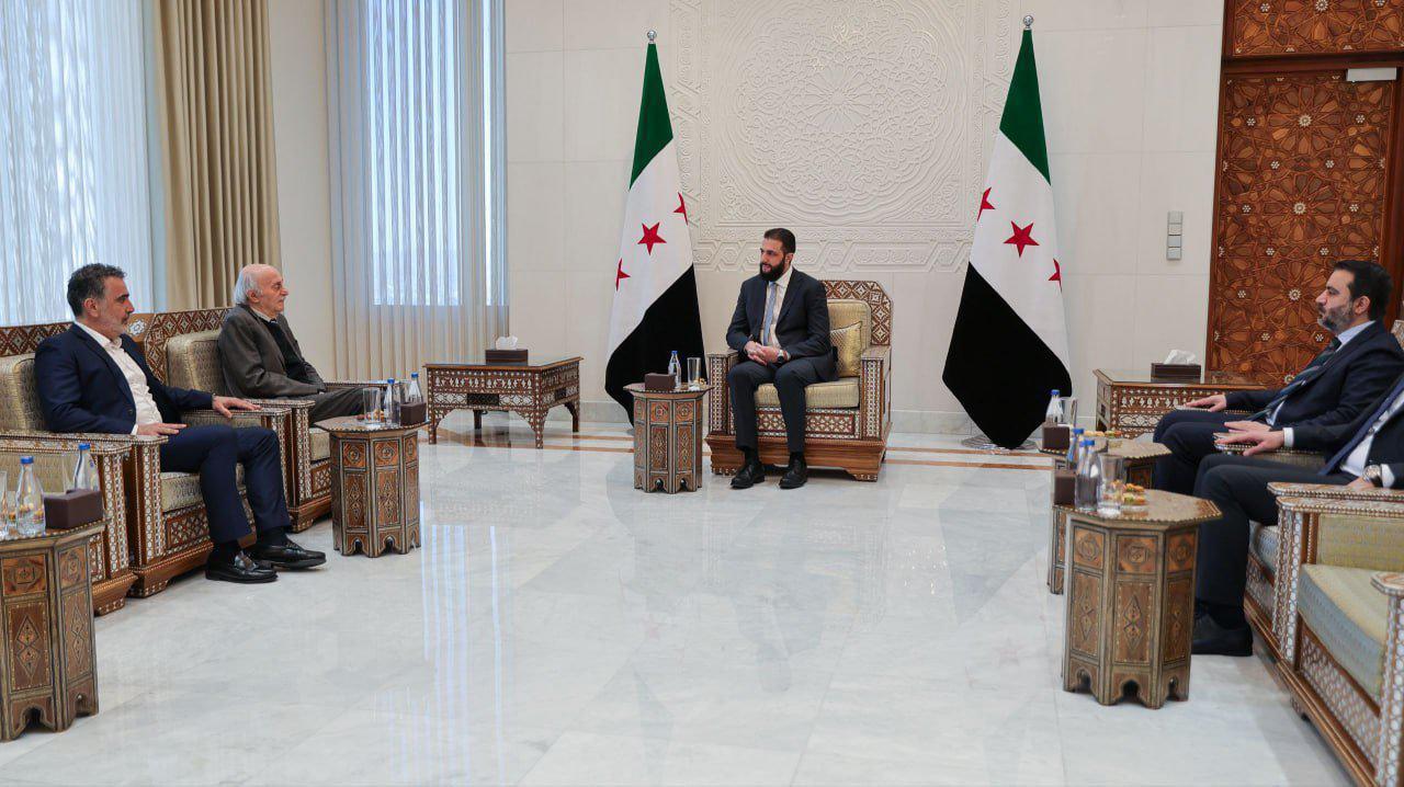 أحمد الشرع ووليد جنبلاط