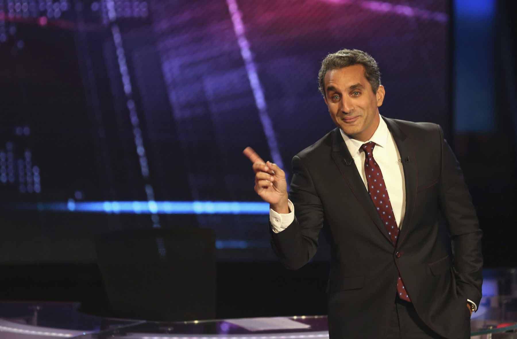 Bassem Youssef transformed a politically charged designation into promotional material for his performances