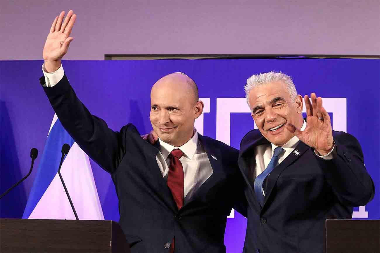 Former PM Bennett and opposition leader Lapid merge parties