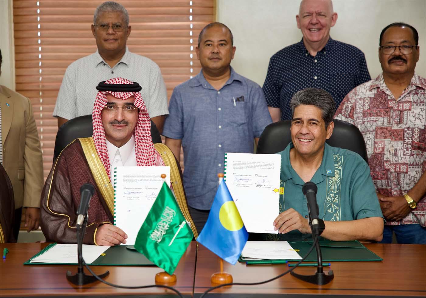 The signing ceremony