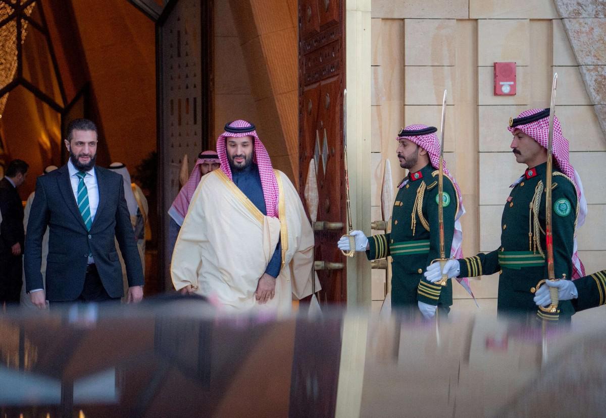 الأمير محمد بن سلمان والرئيس أحمد الشرع