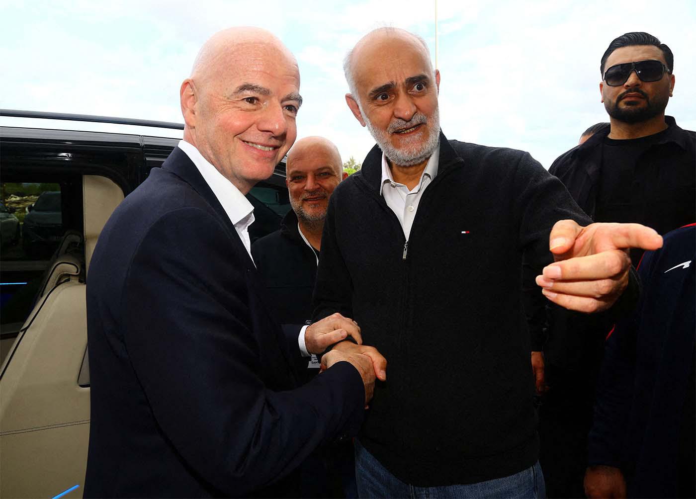 Infantino spoke directly to the Iranian players 