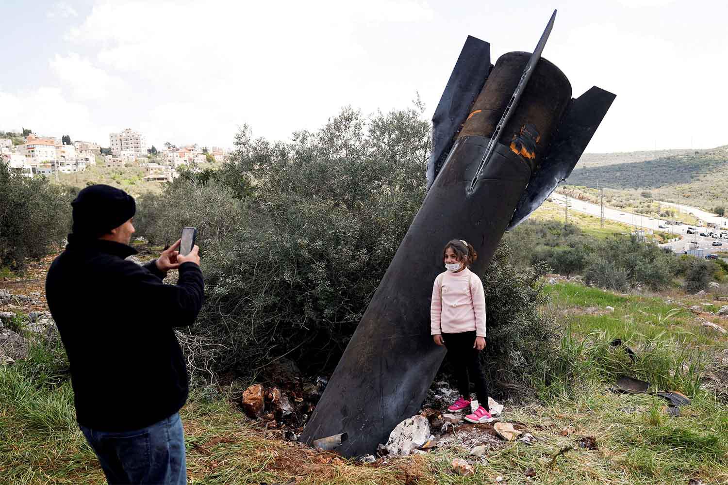 More than 270 pieces of missile debris have fallen on the West Bank since the start of the war