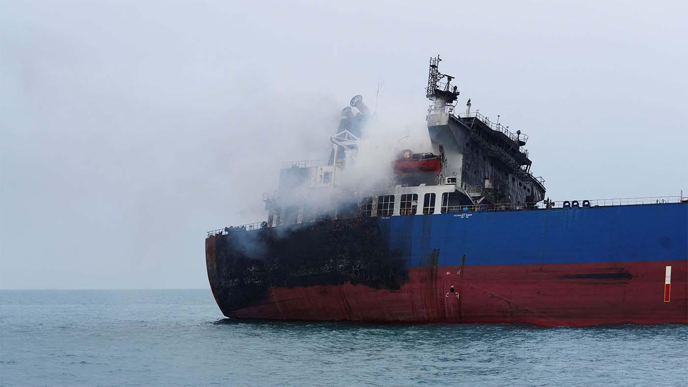 In the Strait of Hormuz, any military confrontation targeting oil tankers or energy facilities could trigger massive oil spills that would be extremely difficult to contain 